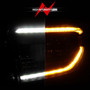 Anzo 111533 - 2014-2021 Toyota Tundra LED Crystal Headlights w/ Switchback Black Housing w/ DRL