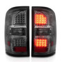 Anzo 311398 - 2014-2018 GMC Sierra LED Tail Lights Black Housing Smoke Lens