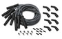 Holley 561-111 - Spark Plug Wire Set; Cut To Fit Wire Set; 8.2 mm Grey Wires w/Black 180 Degree Boots;