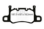 EBC DP82207RPX - Racing 13-15 Porsche 911 (991) GT3 3.8L (Cast Iron Rotor Only) RP-X Rear Brake Pads