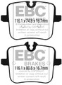EBC DP82320RPX - 2018 BMW M5 (F90) RP-X Race Rear Brake Pads
