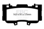 EBC DP83042RPX - 2015 Ford Mustang 2.3L (6th Gen) RP-X Race Front Brake Pads