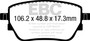 EBC UD1904 - 2016+ Jeep Grand Cherokee Ultimax Front Brake Pads