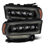AlphaRex 880552 - 19-21 Ram 2500 NOVA LED Proj Headlights Plank Style Alpha Blk w/Activ Light/Seq Signal/DRL
