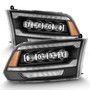 AlphaRex 880556 - 09-18 Ram 2500 NOVA LED Proj Headlights Plank Style Chrome w/Activ Light/Seq Signal/DRL