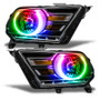 ORACLE Lighting 7050-334 - 10-14 Ford Mustang HL (Non-HID) - ColorSHIFT w/o Controller
