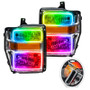 ORACLE Lighting 7189-330 - 08-10 Ford F250/350 Pre-Assembled Halo Headlights - Chrome Housing - ColorSHIFT