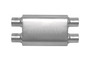 Gibson 55109S - CFT Superflow Dual/Dual Oval Muffler - 4x9x13in/3in Inlet/3in Outlet - Stainless