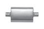 Gibson BM0106 - MWA Superflow Center/Center Oval Muffler - 4x9x14in/2.25in Inlet/2.25in Outlet - Stainless
