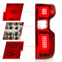 Anzo 311416 - 19-21 Chevy Silverado Full LED Tailights Chrome Housing Red/Clear Lens G2 (w/C Light Bars)