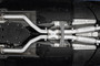 MBRP S4405304 - 2016-2024 Infiniti Q50 3.0L 3 Inch Cat-Back Dual Split Rear Exit Tour Version T304 Stainless Steel
