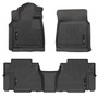 Husky Liners 95131 - 08-11 Toyota Sequoia WeatherBeater Front & 2nd Seat Floor Liners (Black)