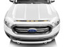 Auto Ventshade (AVS) 753166-Z1 - 2022 Chevy Silverado 1500 Aeroskin Low Profile Hood Shield w/ Lights - Oxford White
