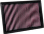 K&N 33-3067 - 11-18 Nissan NV400 L4-2.3L DSL Replacement Drop In Air Filter