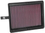 K&N 33-5082 - 17-18 Kia Cadenza V6-3.3L F/I Replacement Drop In Air Filter