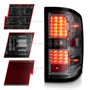 Anzo 311426 - 15-19 Chevy Silverado 2500HD/3500HD (Halgn Only) LED Tail Lights w/Smoke Light Bar & Clear Lens