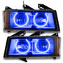 ORACLE Lighting 8902-002 - Lighting 04-12 Chevrolet Colorado Pre-Assembled LED Halo Headlights -Blue