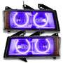ORACLE Lighting 8902-007 - Lighting 04-12 Chevrolet Colorado Pre-Assembled LED Halo Headlights -UV/Purple