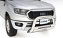 Lund 47021300 - 2019 Ford Ranger Bull Bar w/Light & Wiring - Polished Stainless