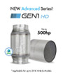 G-Sport 50032 - GESI  300 CPSI EPA Compliant GEN1 3in Inlet/Outlet 4in x 4in Catalytic Converter- 350-500HP