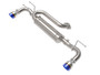 aFe Power 49-37023-L - 19-22 Mazda 3 L4 2.5L Takeda 3in to 2-1/2in 304 SS Axle-Back Exhaust w/ Blue Flame Tip