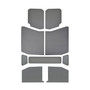 DEI 50171 - 18-23 Jeep Wrangler JL 4-Door Boom Mat Headliner - 9 Piece - Gray Leather Look