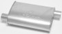 Dynomax 17734 - Muffler - Super Turbo - 2-1/2 in Offset Inlet - 2-1/2 in Offset Outlet - 14 x 4-1/4 x 9-3/4 in Oval - 18 in Long - Steel - Aluminized - Universal - Each