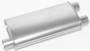 Dynomax 17739 - Muffler - Super Turbo - 2-1/2 in Offset Inlet - Dual 2-1/2 in Outlet - 19 x 4-1/4 x 9-3/4 in Oval - 24 in Long - Steel - Aluminized - GM F-Body 1982-97 - Each