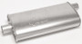 Dynomax 17747 - Muffler - Super Turbo - 2-1/4 in Offset Inlet - 2-1/4 in Center Outlet - 20 x 4-1/4 x 9-3/4 in Oval - 25-1/2 in Long - Steel - Aluminized - Universal - Each