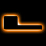 ORACLE Lighting 3141-L-005 - Lighting Universal Illuminated LED Letter Badges - Matte Black Surface Finish - L