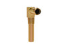 Scott Drake C6AZ-18599-B - Heater Hose Elbow (Small Block, Gold Zinc)
