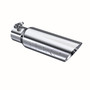 MBRP T5106 - Exhaust Tail Pipe Tip 3 1/2 Inch O.D. Dual Wall Angled 2 1/2 Inch Inlet 12 Inch Length T304 Stainless Steel