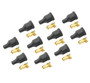 ACCEL 24150 - Coil Boot; Motorcycle Coil Boots And Terminals; 7-8 mm; Straight; Standard; Black; Set Of 10;