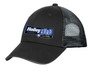 Holley 10279HOL - Ford Fest Cap; Black/Silver; Adjustable Trucker Hat;