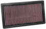 K&N 33-3122 - 17-18 Peugeot 3008 L4-2.0L DSL Drop In Air Filter