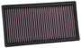 K&N 33-5071 - 2018 Volkswagen Atlas 3.6L V6 F/I Replacement Drop In Air Filter