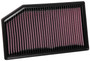 K&N 33-5076 - 2018 Jeep Wrangler JL 2.0L/3.6L F/I Drop In Air Filter