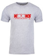 Kooks TS-100647-03 - Heather Grey Men's T-Shirt - X-Large Red Screen Printed  Logo on front