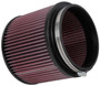 K&N RU-0360 - Filter Universal Rubber Filter - Round Straight 3.5in Base OD x 3.5in Top OD x 5in H