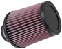 K&N RU-4870 - Filter Universal Rubber Filter 2 3/4 inch Flange 6 inch Base 5 inch Top 6 1/2 inch Height