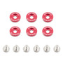 Mishimoto MMFW-SM-6RD - Small Fender Washer Kit (6pcs) - Red