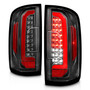 Anzo 311432 - 15-21 Chevrolet Colorado Full LED Tail Lights w/ Red Lightbar Black Housing Clear Lens