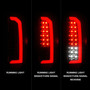 Anzo 311435 - 15-21 GMC Canyon Full LED Tail Lights w/ Red Lightbar Black Housing Smoke Lens