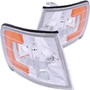 Anzo 521028 - Corner Lights 1994-1997 Honda Accord Euro Corner Lights Chrome w/ Amber Reflector