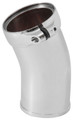 Spectre 8728 - Universal Intake Elbow Tube (ABS) w/Collar 3in. OD / 22 Degree - Chrome