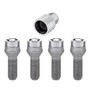 McGard 27000 - Wheel Lock Bolt Set - 4pk. (Cone Seat) M14X1.5 / 19mm Hex / 31.0mm Shank Length - Chrome