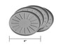 Weathertech 8A4CSTGR - Round Coaster Set; Gray; 4 in. Dia.;