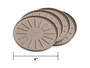 Weathertech 8A4CSTTC - Round Coaster Set; Terracotta; 4 pc.; 4 in.;