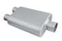 Flowmaster 425403-FM - FlowMonster Muffler; 2 Chamber; 2.50 in. Dual Inlet/3.00 in. Center Outlet; Case Dimensions 4 in. x 9.75 in. x 13 in.; 19 in. Overall Length; Aluminized Steel;