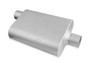 Flowmaster 42541-FM - FlowMonster Muffler; 2 Chamber; 2.50 in. Offset Inlet/2.50 in. Center Outlet; Case Dimensions 4 in. x 9.75 in. x 13 in.; 19 in. Overall Length; Aluminized Steel;